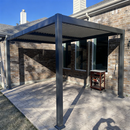 PURPLE LEAF Lamellen Pergola Outdoor Aluminium Pergola mit Verstellbarem Lamellendach für Terrasse und Garten Anthrazit
