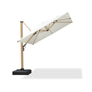 PURPLE LEAF Holzmaserung Ausleger-Sonnenschirm Aluminium Outdoor-Sonnenschirme