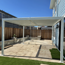 PURPLE LEAF Lamellen Pergola lamellendach Moderne weiße Pergola mit verstellbarem Dach für Terrasse Hinterhof Garten