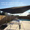PURPLE LEAF Holzmaserung Ausleger-Sonnenschirm mit Schirmständer – Aluminium Outdoor-Sonnenschirm für Garten und Terrasse