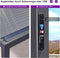PURPLE LEAF Lamellen Pergola Lamellendach mit LED-Lichtleiste für Garten Terrasse, Grau