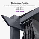 PURPLE LEAF Pergola Aluminium Einziehbare für den Außenbereich mit Sonnenschutzdach, Terrasse, Unterstand für Hinterhof, Metallgrill-Pavillon-PRG