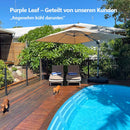 PURPLE LEAF Sonnenschirm Ampelschirm Drehbar Neigbar Kippbar Marktschirm 360°Rotation, Gartenschirm mit Kurbel