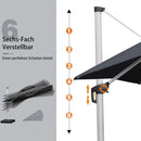 PURPLE LEAF rechteckiger Sonnenschirm mit Schirmständer ideal für Garten & Terrasse mit UV-Schutz