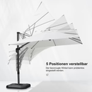 PURPLE LEAF Quadratische und Rechteckige Sonnenschirme mit Drehfunktion und Schirmständer