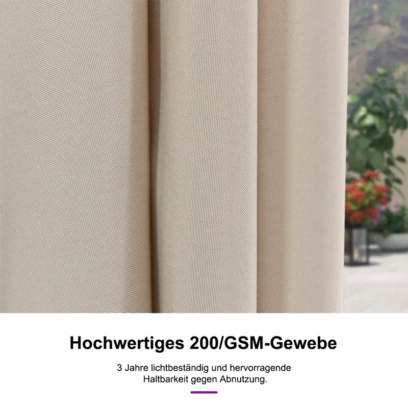 PURPLE LEAF Sonnenschirm Alu Gartenschirm mit Schirmständer, 30° Neigung, Terrassenschirm Tischschirm, Wasserdichter Mittelstockschirm für Garten & Markt