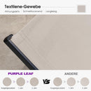 PURPLE LEAF Gartenliegen-Set mit Rollen & Beistelltisch Aluminium Wetterfest Sonnenliege