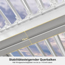 PURPLE LEAF Lamellen Pergola lamellendach Moderne weiße Pergola mit verstellbarem Dach für Terrasse Hinterhof Garten