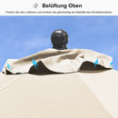 PURPLE LEAF Aluminium Marktschirm für Terrasse, Garten & Gewerbe – Stabiler Outdoor-Sonnenschirm