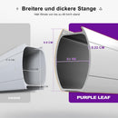 PURPLE LEAF Klassischer runder Sonnenschirm mit Schirmständer