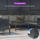 PURPLE LEAF Lamellen Pergola Luxus Pavillon Outdoor Aluminium Pergola mit Slat Wall Panel Stable Gazebo Waterproof für Terrasse Deck Garten