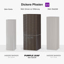 Purple Leaf Bronzer Hardtop-Gartenpavillon für Terrasse mit verzinktem Stahl-Doppeldach, Netz und Vorhängen