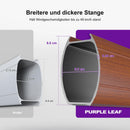PURPLE LEAF Garten Sonnenschirm quadratischer Alu Holzoptik Ampelschirm Überhang mit Schirmständer