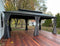 PURPLE LEAF Grau Alu Pavillon Wasserdicht Stabil Winterfest Wetterfest Gartenpavillon mit 4 Doppel Seitenteile Hardtop Pavillon mit Stahldach