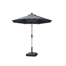 PURPLE LEAF Sonnenschirm Alu Gartenschirm mit Schirmständer, 30° Neigung, Terrassenschirm Tischschirm, Wasserdichter Mittelstockschirm für Garten & Markt