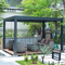 PURPLE LEAF Lamellen Pergola Outdoor Aluminium Pergola mit Verstellbarem Lamellendach für Terrasse und Garten Grau