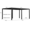 PURPLE LEAF Lamellen Pergola Outdoor Aluminium Pergola Freistehend Pergola mit Lamellendach Einstellbar Hardtop Pavillon,mit Geeignet für Garten Terrasse Hinterhof,Grau