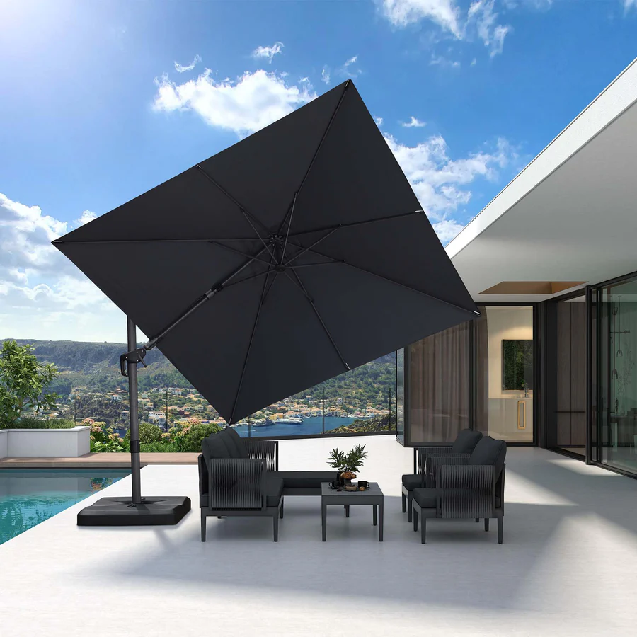purple leaf Sonnenschirm für Pool mit UV-Schutz & Windbeständigkeit​​