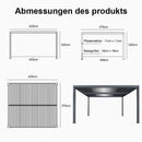 PURPLE LEAF Lamellen Pergola Outdoor Aluminium Pergola Terrassenüberdachung Freistehend Pergola mit Lamellendach Einstellbar Hardtop Pavillon Geeignet für Garten Anthrazit