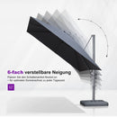PURPLE LEAF UV-beständiger Sonnenschirm für Garten und Terrasse