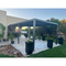 PURPLE LEAF Lamellen Pergola Outdoor Aluminium Pergola mit Verstellbarem Lamellendach für Terrasse und Garten Grau