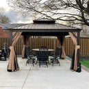 Alu Pavillon 3.65x3.65m Bronze