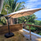 PURPLE LEAF Wirtschaftlicher Terrassen-Sonnenschirm mit drehbarem Rechteck und quadratischem Outdoor-Sonnenschirm