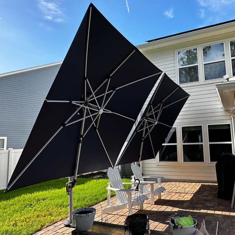 PURPLE LEAF sonnenschirm mit led für Gartenparty