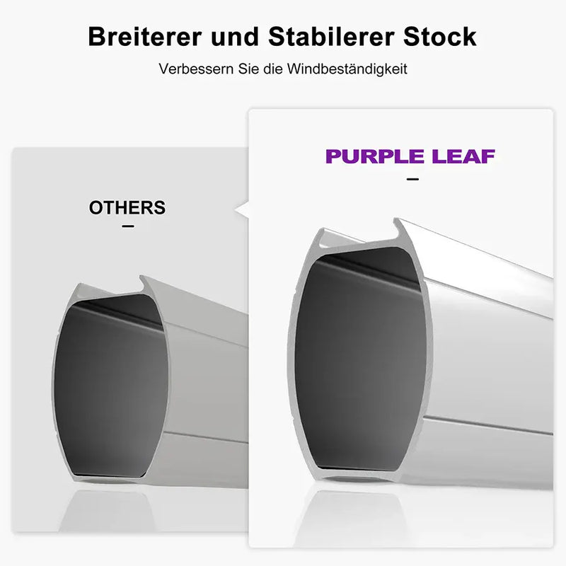 PURPLE LEAF quadratischer Sonnenschirm mit Schirmständer UV Schutz für Garten Terrasse