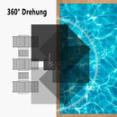 PURPLE LEAF Sonnenschirm Quadratischer Regenschirm Drehbar Neigbar mit 360°Rotation, Gartenschirm mit Kurbel
