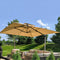 PURPLE LEAF Sonnenschirm Ampelschirm Drehbar Neigbar Kippbar Marktschirm 360°Rotation, Gartenschirm mit Kurbel