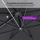 PURPLE LEAF UV-beständiger Sonnenschirm für Garten und Terrasse