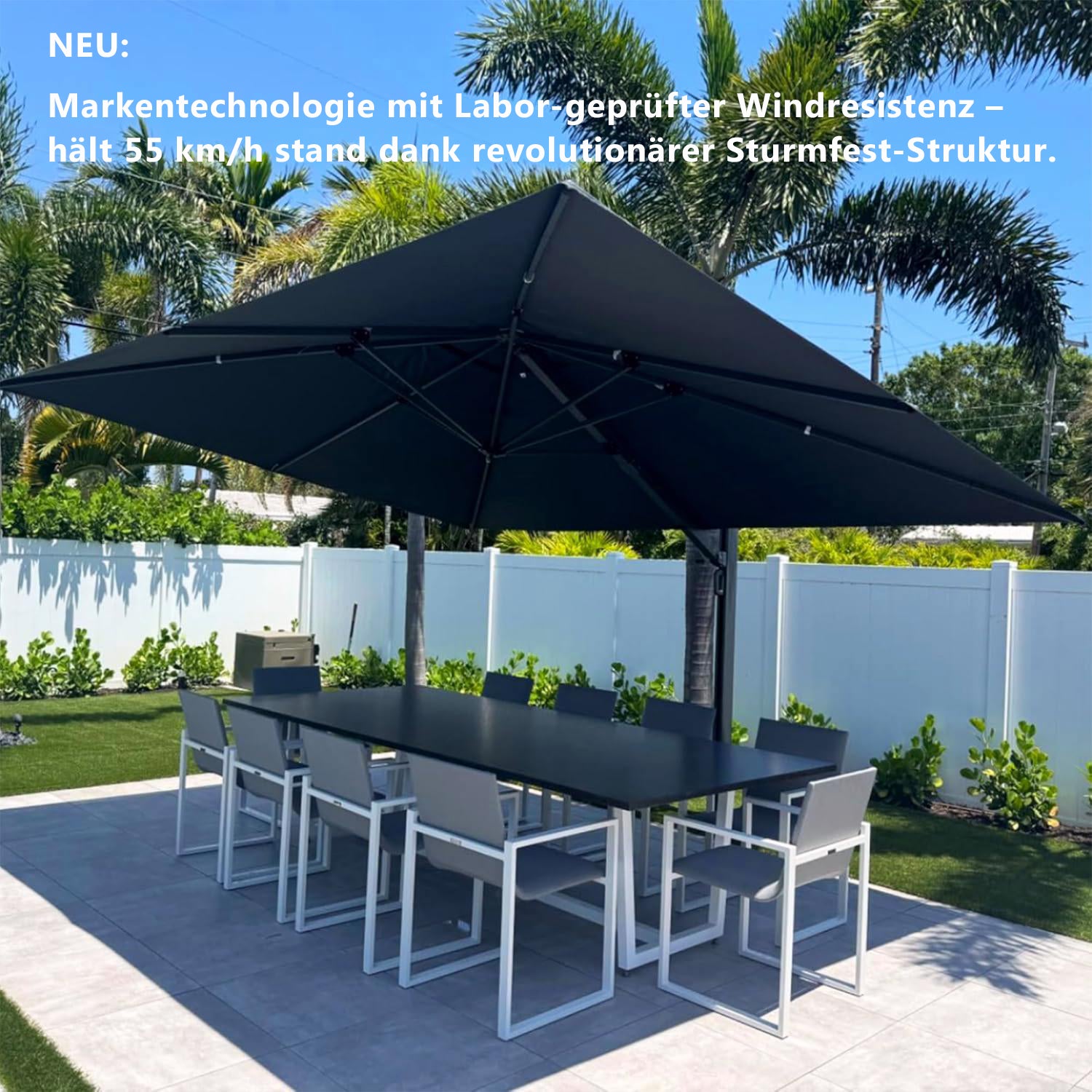 purple leaf Großformatiger Sonnenschirm für Garten und Terrasse​​