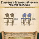 PURPLE LEAF Outdoor Hardtop Pavillon in Hellgrau mit Aluminiumrahmen und Doppel-Dach, mit milchweißer Lichterkette