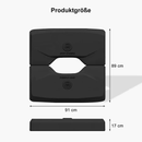 PURPLE LEAF Deluxe - Aluminium Outdoor Patio-Sonnenschirm Quadratisch mit Schirmständer Edel, windfest und vielseitig einstellbar