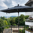 PURPLE LEAF Sonnenschirm Alu Gartenschirm Mit 30° Neigung Terrassenschirm Tischschirm Wasserdichter Mittelstockschirme für Market