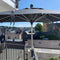 PURPLE LEAF Sonnenschirm Alu Gartenschirm Mit 30° Neigung Terrassenschirm Tischschirm Wasserdichter Mittelstockschirme für Market