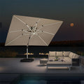 PURPLE LEAF sonnenschirm mit led für Gartenparty pool