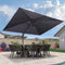 PURPLE LEAF Sonnenschirm Drehbar Neigbar mit Schirmständer