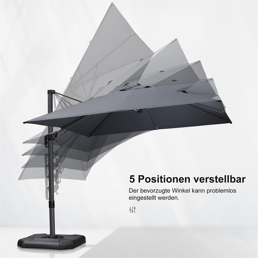 purple leaf sonnenschirm für Hotel & Terrasse​​ mit 120°-Drehsystem