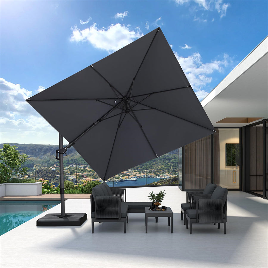 purple leaf sonnenschirm für Hotel & Terrasse​​ mit 120°-Drehsystem
