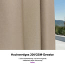 PURPLE LEAF Mittelstock-Sonnenschirm mit Kurbel & Neigungsfunktion inkl. Schirmständer – ideal für Terrasse und Garten
