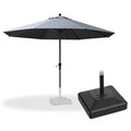 PURPLE LEAF Aluminium-Marktschirm mit Schirmständer für Terrasse, Garten & Gastronomie – Stabiler Outdoor-Sonnenschirm