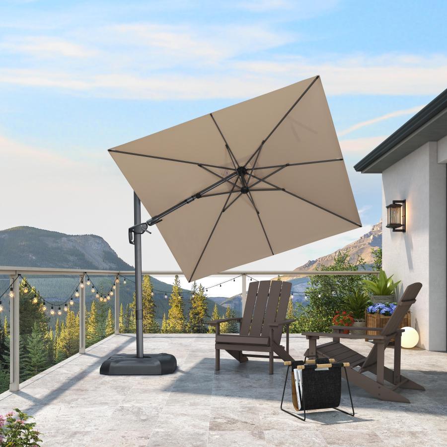 purple leaf sonnenschirm für Hotel & Terrasse​​ mit 120°-Drehsystem