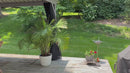 PURPLE LEAF Patio-Pavillon für den Garten Hardtop aus verzinktem Stahl mit verbesserten Vorhängen Arktis Grau