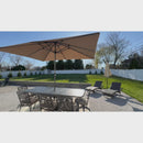 PURPLE LEAF Aluminium Marktschirm für Terrasse, Garten & Gewerbe – Stabiler Outdoor-Sonnenschirm