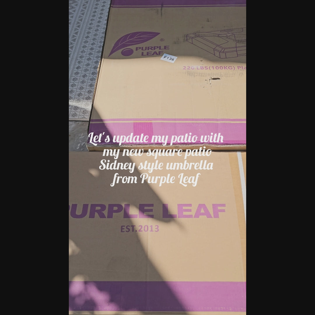 purple leaf Großformatiger Sonnenschirm für Garten und Terrasse​​