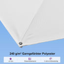 PURPLE LEAF Weißer Outdoor Sonnenschirm – Preiswerter großer Ampelschirm für Terrasse & Garten