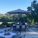 PURPLE LEAF Aluminium Marktschirm für Terrasse, Garten & Gewerbe – Stabiler Outdoor-Sonnenschirm