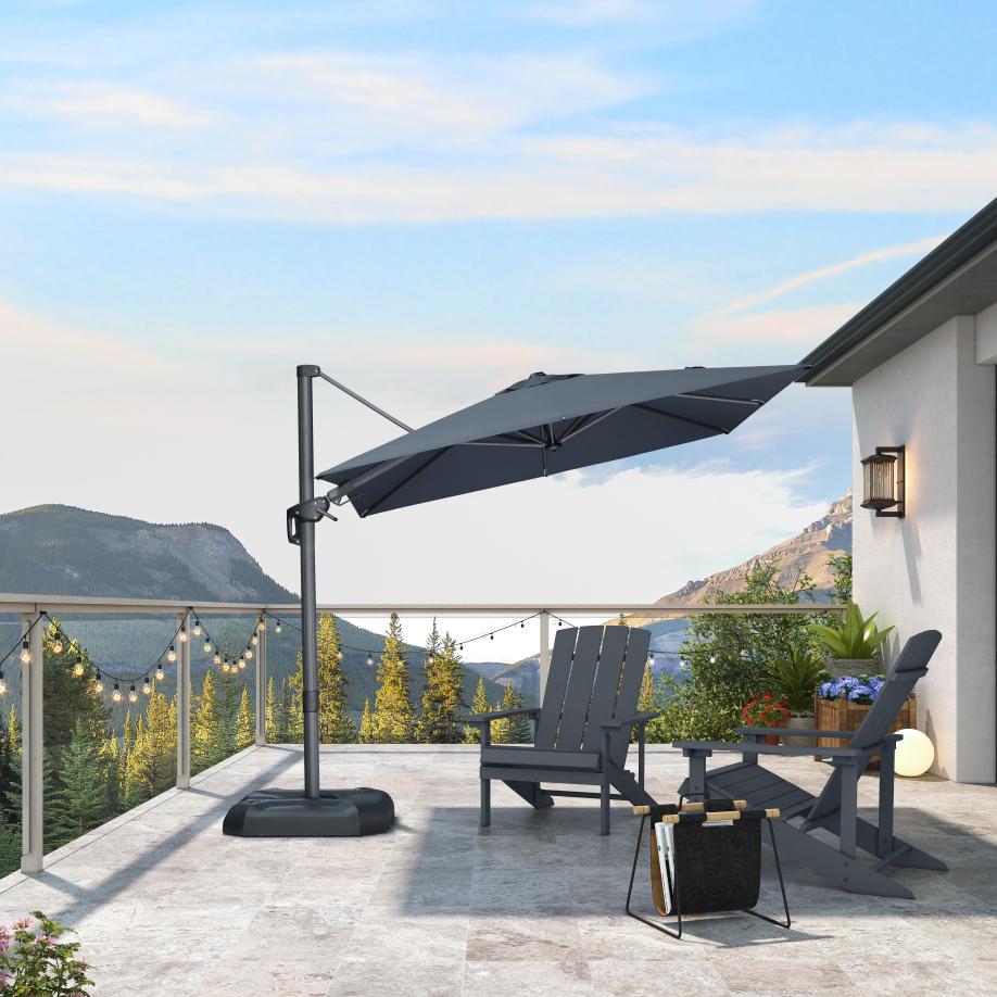 purple leaf sonnenschirm für Hotel & Terrasse​​ mit 120°-Drehsystem